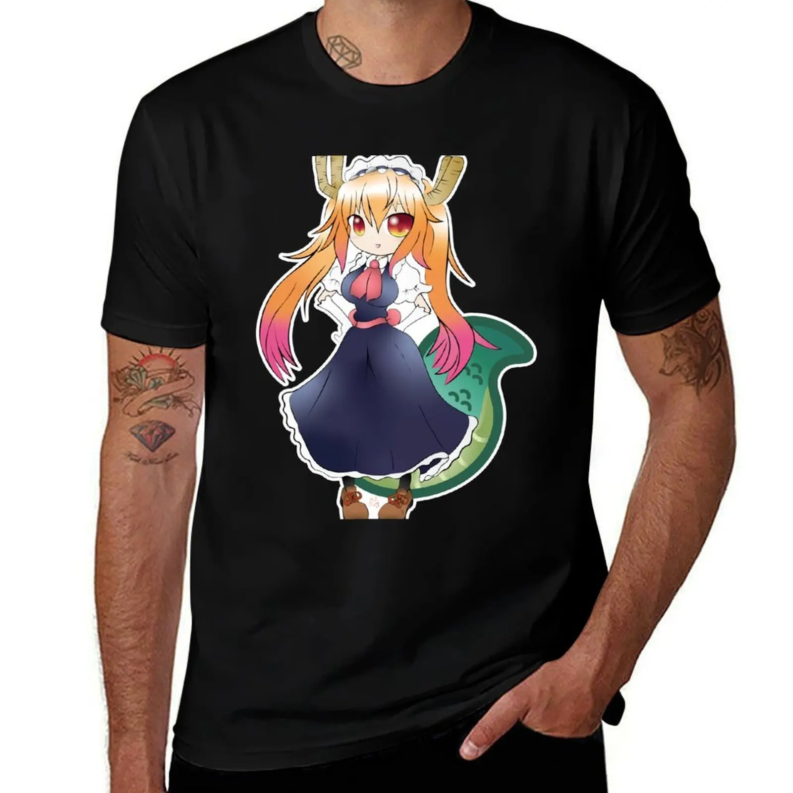 Футболка Miss Kobayashi's Dragon Maid - Tohru, прочная рабочая футболка