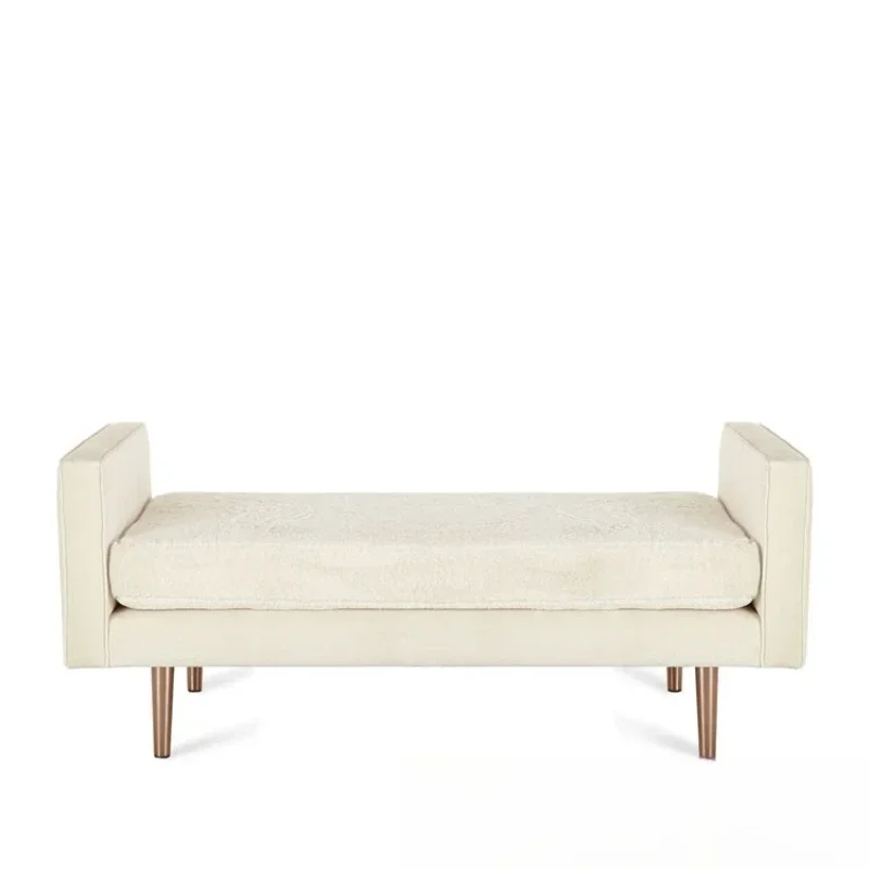 

Simple modern bedroom bedside stool furniture clothing store fabric soft bag stainless steel shoe changing living room stool