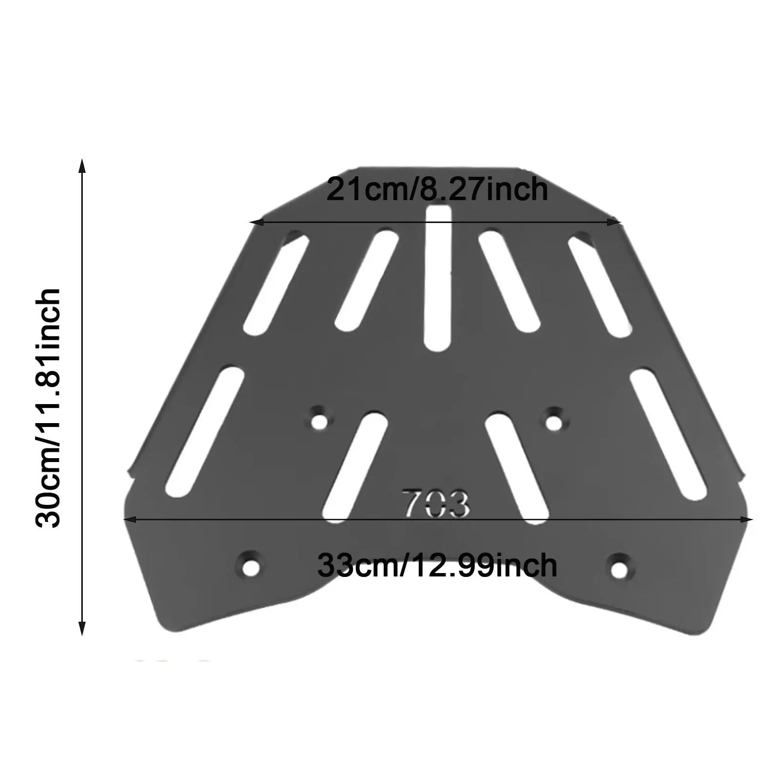 

Versatile Motorcycle Luggage Rack Carbon Steel Tail Carrier for ZONTES 703F 2024-2025 Top Box Elastic Accessories