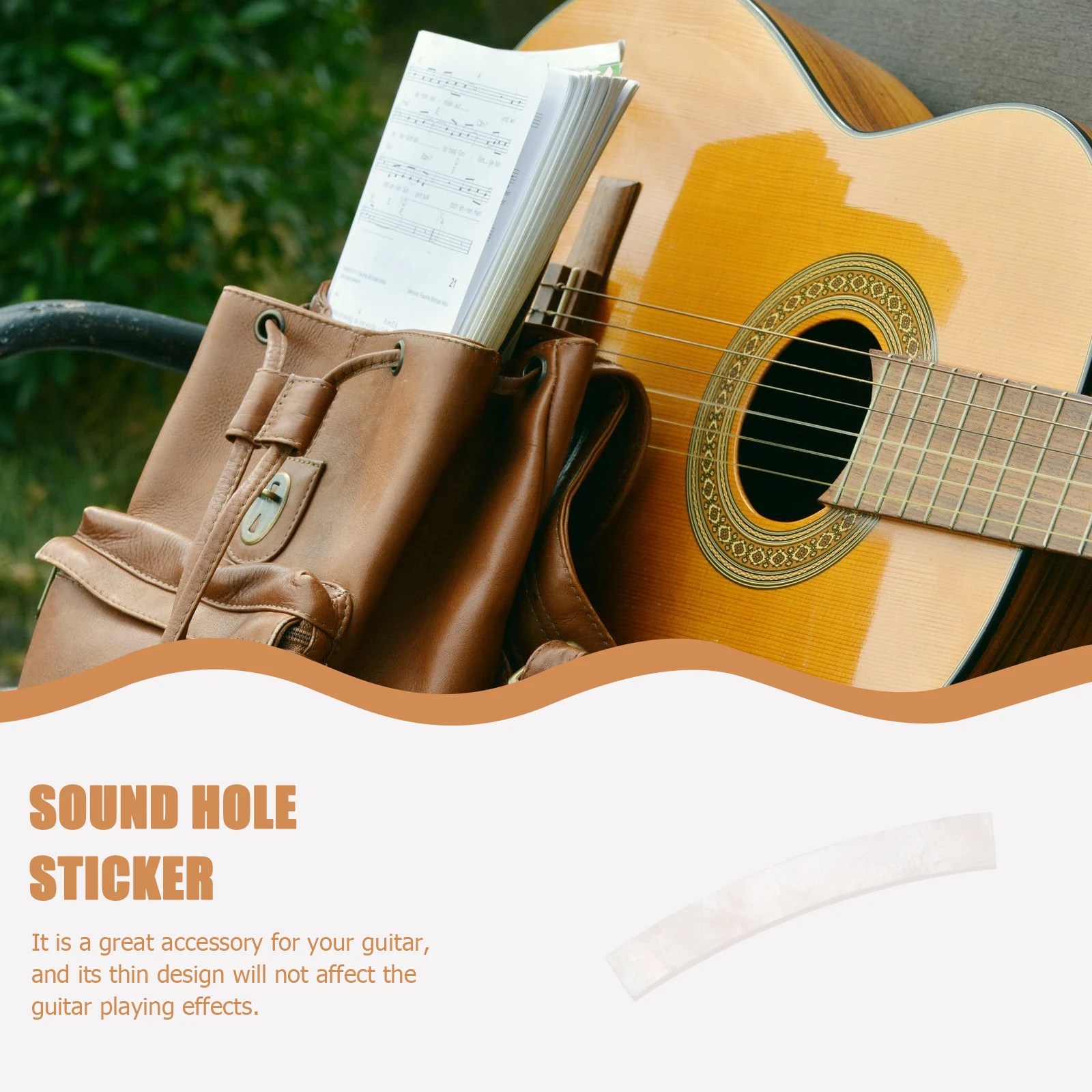 

12 Pcs Guitar Oral Flower Decoration Sound Hole Sticker Ring Decal PVC Stickers