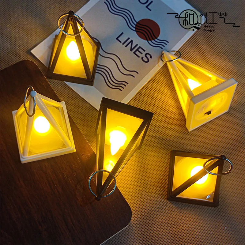 LED Candle Night Light  Decoration Electronic Lighting Props Flickering Candles Night Light  Halloween Christmas Home Decoration