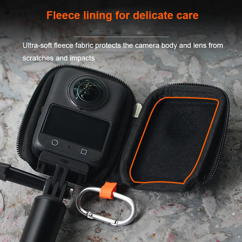 

Waterproof Storage Bag with Detachable Carabiner Compatible for DJI Osmo 360 Durable and Impact-resistant Storage Bag