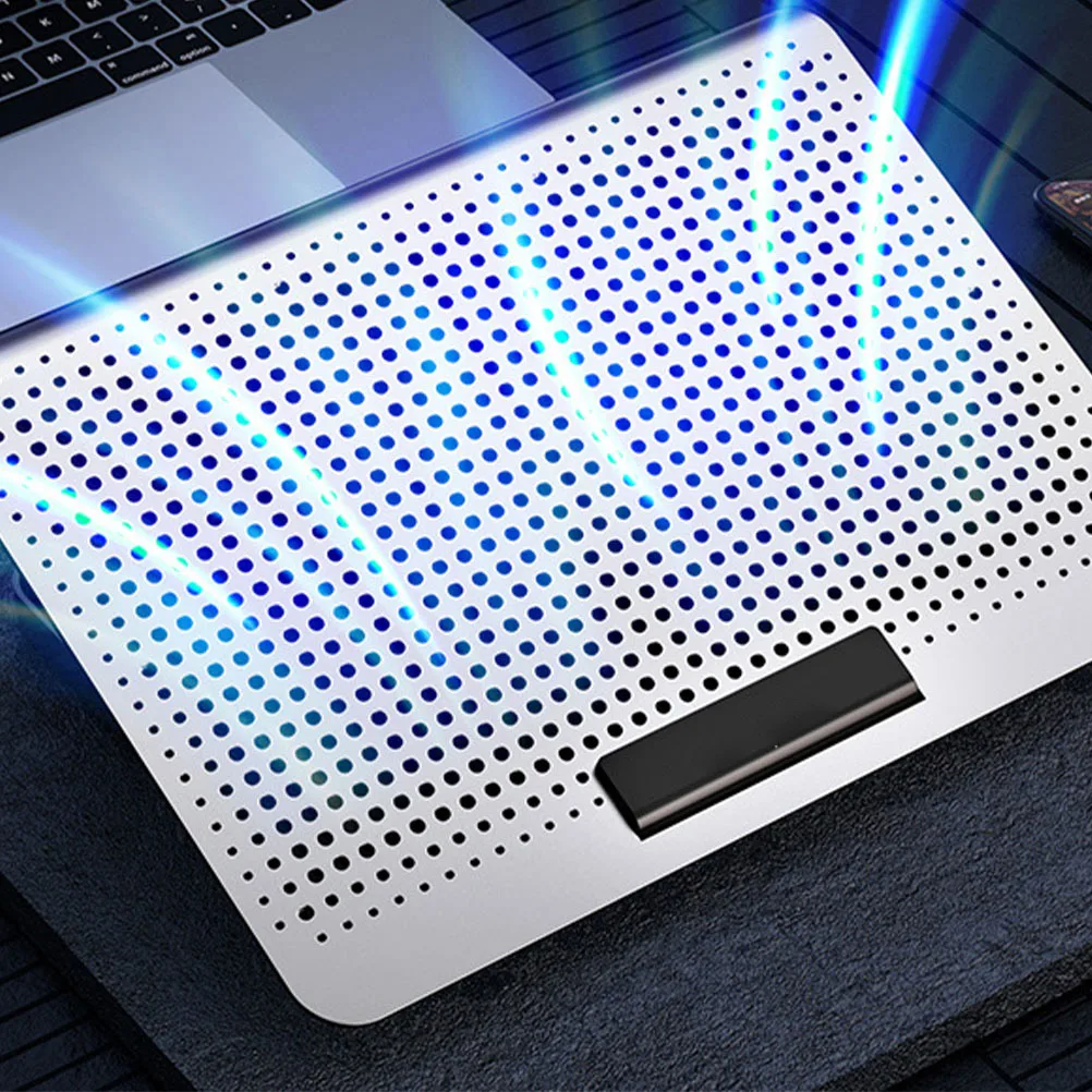 

Laptop Cooler Aluminum Alloy Heat Dissipation Rack Silent Fan Portable St Foldable Holder Adjustable Height Gaming Office Use