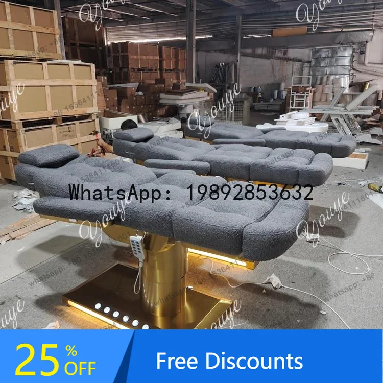 CC Modern Electric Lash Facial Bed for Beauty Salon Furniture Luxury Massage Tables & Beds Electric Vibrator Massage Bed