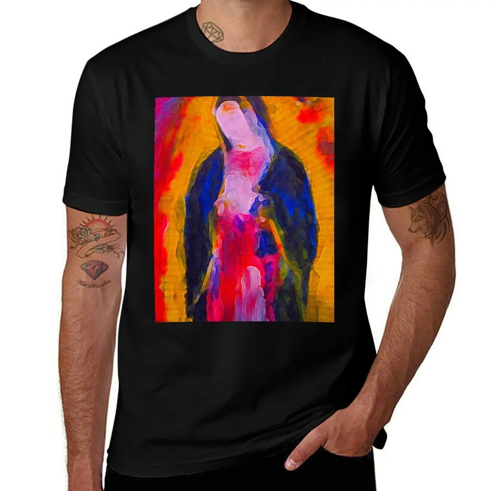 Our Lady Of Guadalupe T-Shirt Anti-Fade Casual Tee Shirt T-Shirt