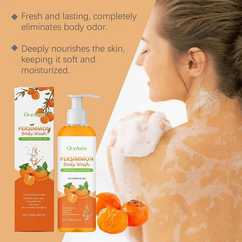 

New Orange Shower Gel Soap Large Capacity 150ml Household Shower Gel Moisturising Oil Control To Remove Odour Shower Gel