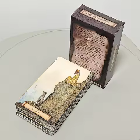 Shadow Fates Tarot Deck, 78 Pcs Dark Cards 10.3*6cm Steeped In Folklore, Myth, and The Wisdom of Shadow - Russian Language