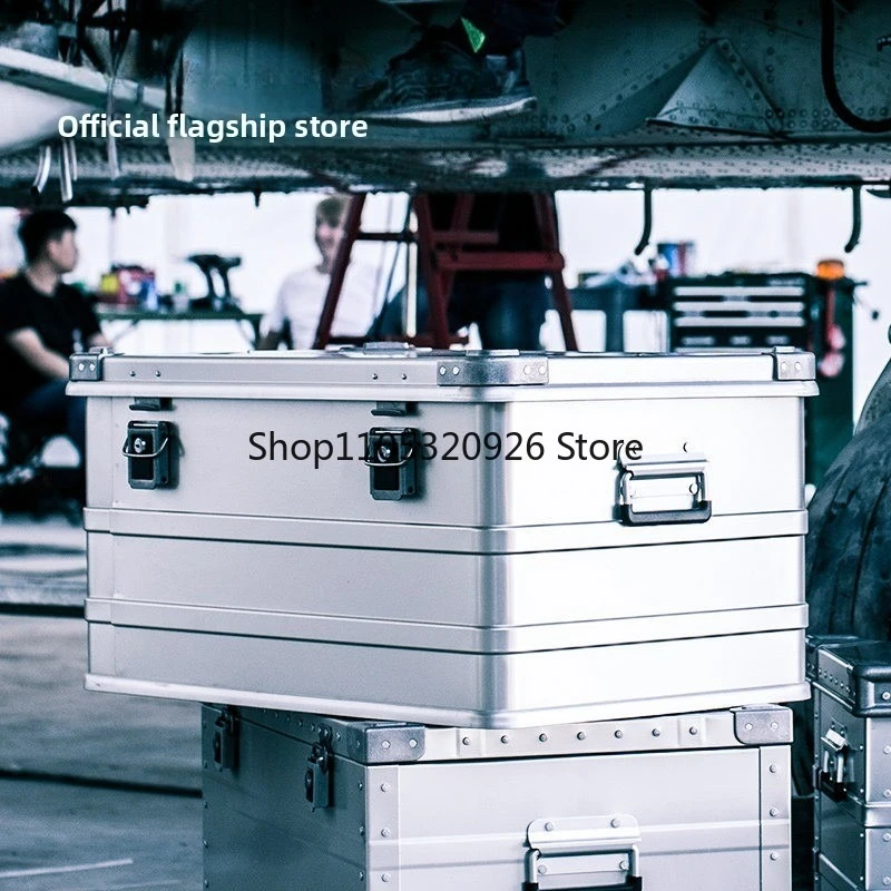 Heavy duty aluminum-magnesium alloy car trunk car storage outdoor camping storage box