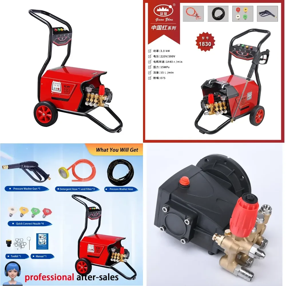 

3.0kW Electric High-pressure Cleaner 15MPa New Automatic Car Washer High Pressure Electric Pressure Washer Portable Car