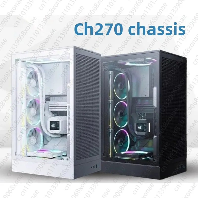 

CH270 Computer Case Air-cooled Water-cooled Type-C Mesh Vertical Vertical M-ATX Structure Desktop