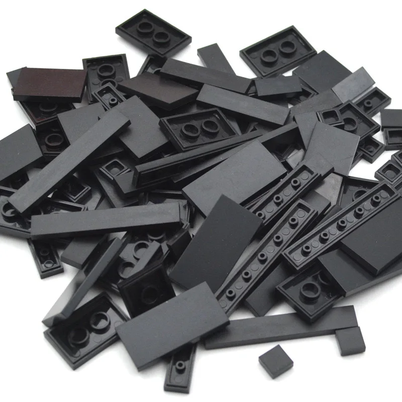 150 STKS DIY Model Gladde Dunne Bouwstenen MOC Veelkleurige Speelgoed Onderdelen Bulk Figuren Platte Tegel Bakstenen Educatief Kinderen Speelgoed