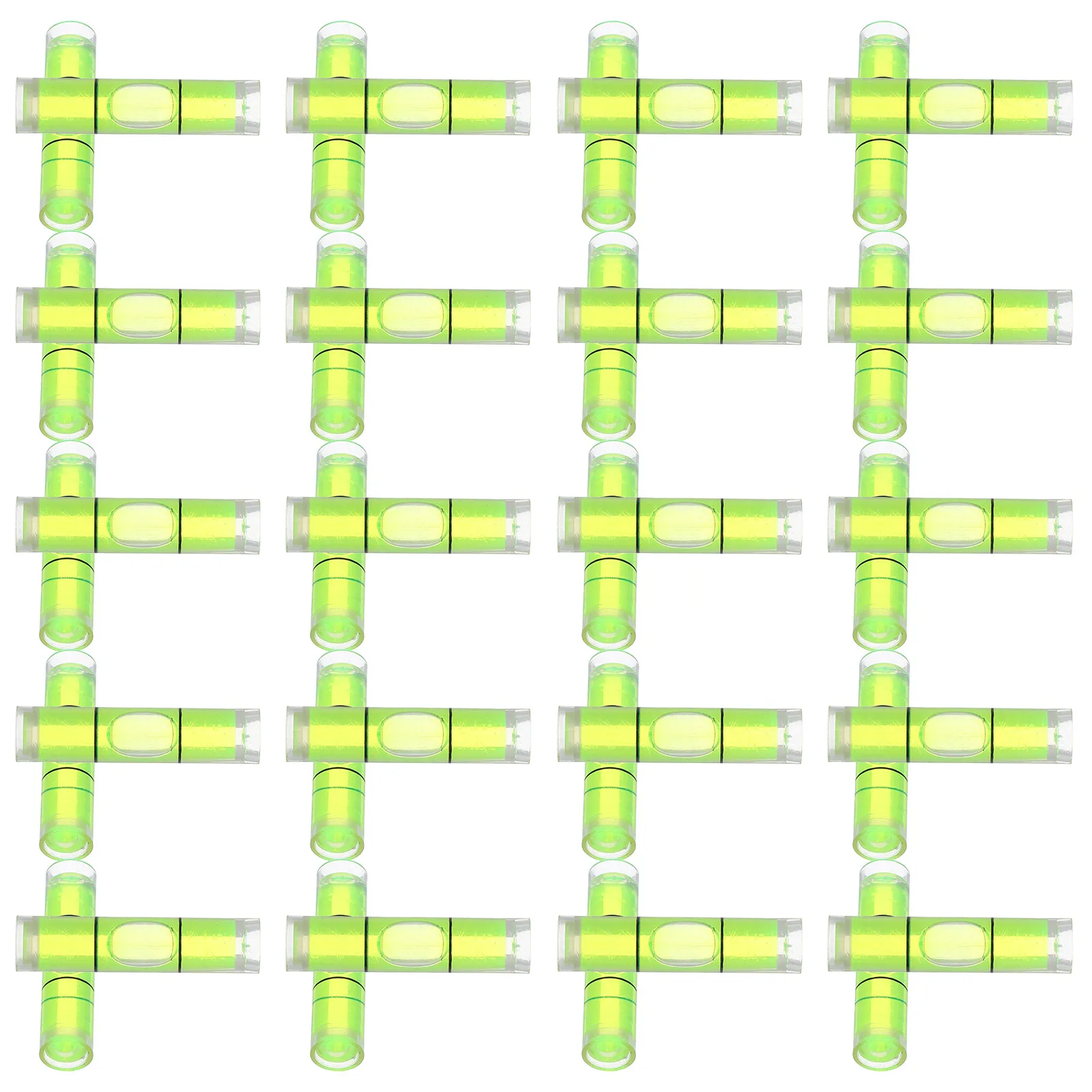 

50Pcs Bubble Spirit Levels Small Portable Horizontal Rulers for Photo Frames Camping Construction Use Mini Spirit Level