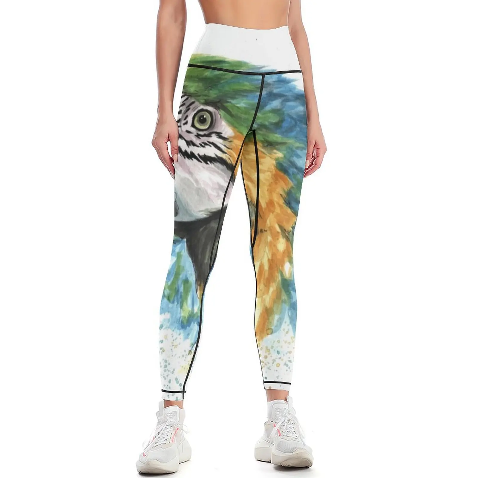 Blue macaw Leggings workout clothes for Jogger pants active wear Women's sports pants Womens Leggings