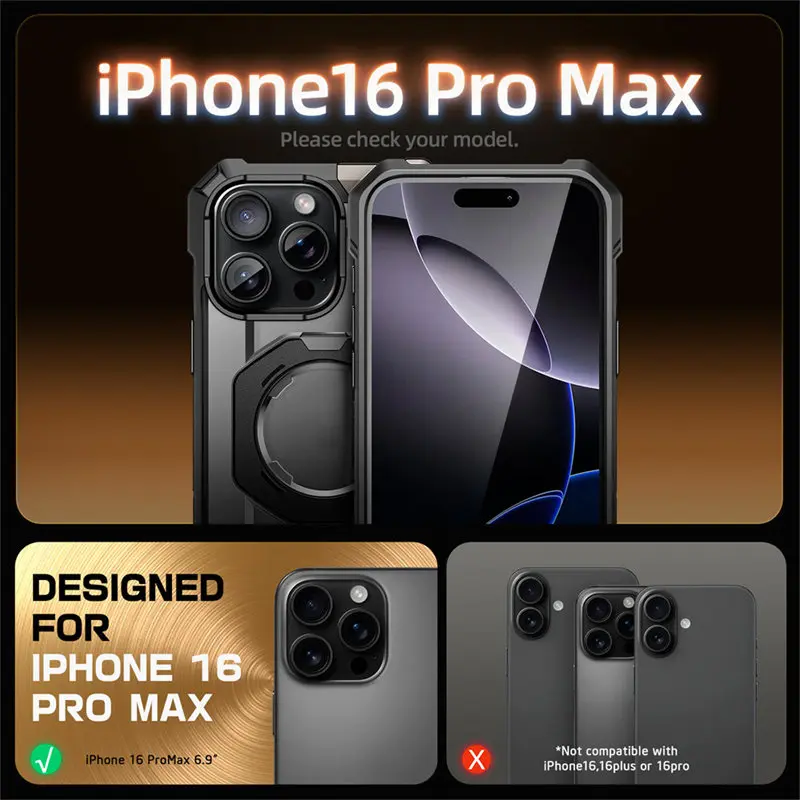 For iPhone 16 Pro Max Case con pulsante di acquisizione del controllo della fotocamera SUPCASE custodia per telefono magnetica robusta resistente