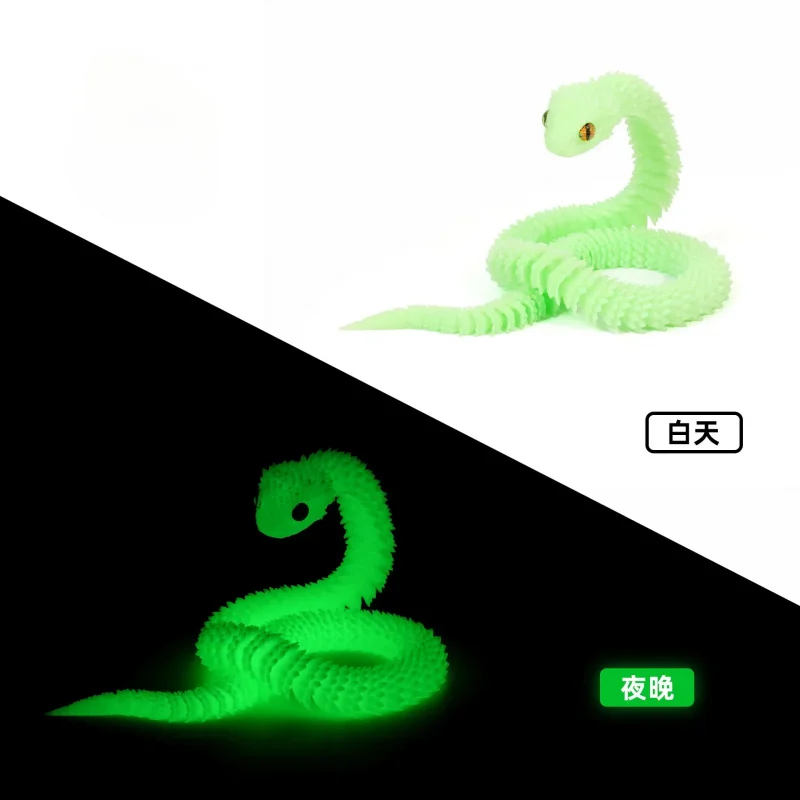 

30cm 3D Printed Snake Decoration Printed Animal Desk Accessories Room Decor Table Funny Snake Year Ornament gifts home wiccan