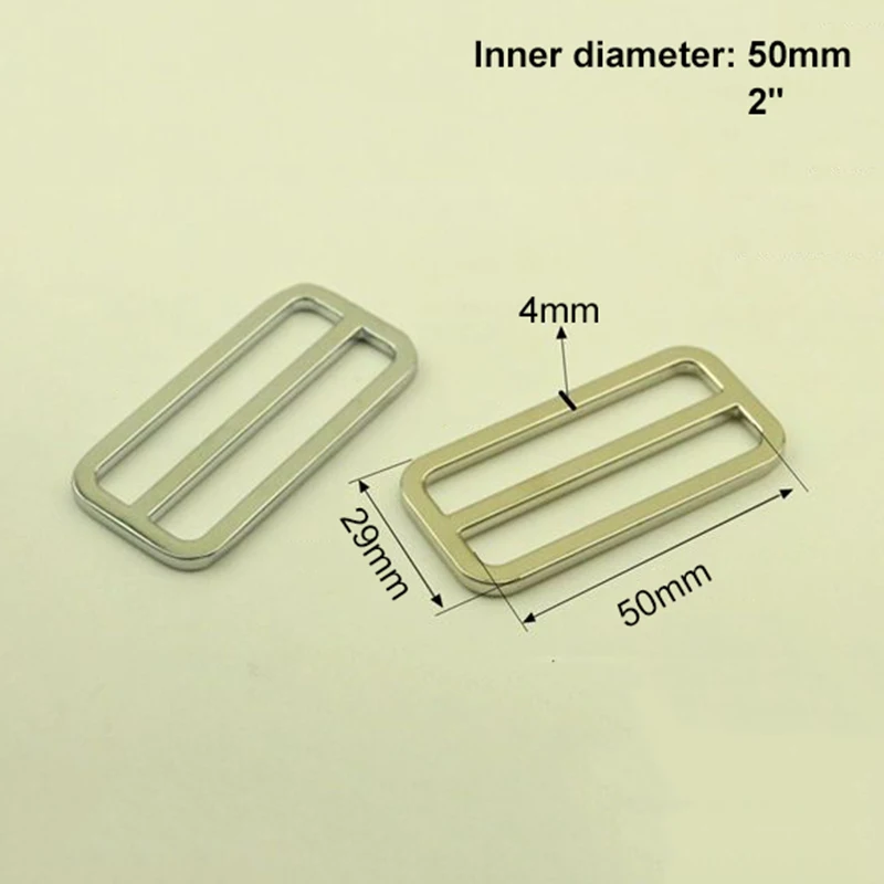 1x Metal Flat Wire Rectangle Ring Buckle 25-50mm Loops Webbing Leather Craft Bag Strap Belt Buckle Garment Luggage DIY Accessory