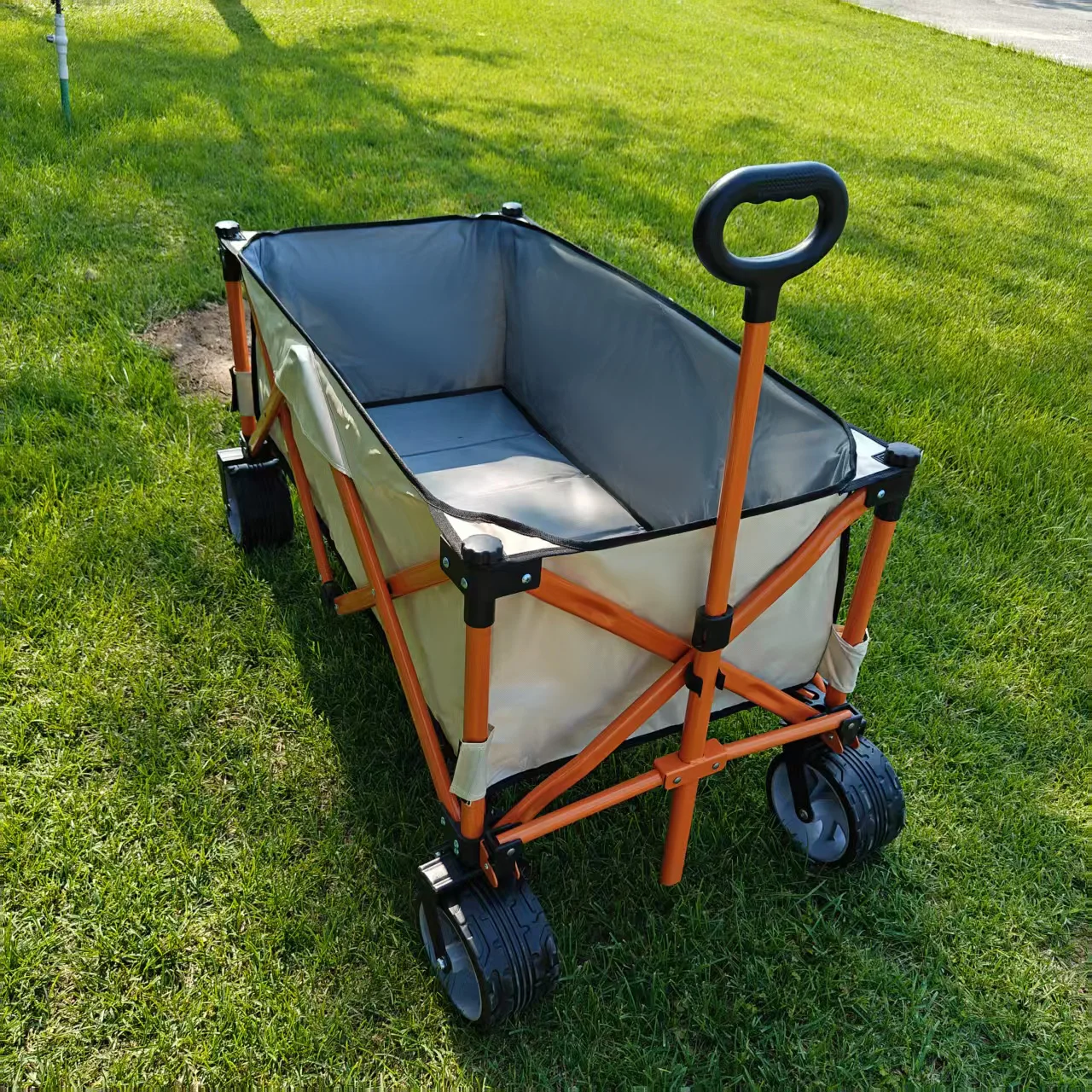 Wholesale Large Capacity Foldable Cart Heavy Duty Durable Outdoor Garden Picnic Beach Trolley with Four Wheels