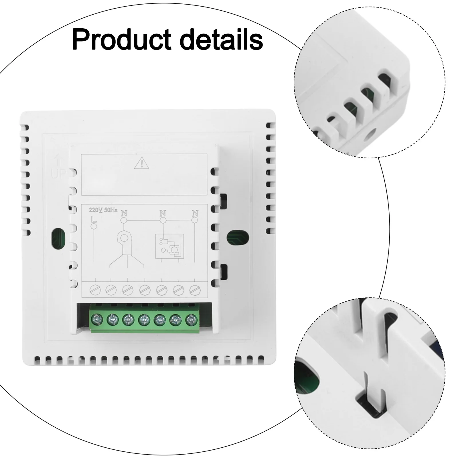 LCD Display Thermostat for Air Conditioning Systems with High Accuracy Temperature Sensor and Anti Interference Design