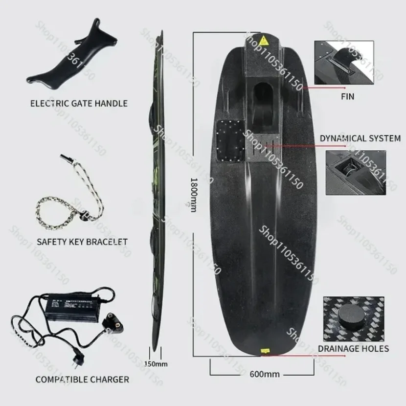 50KM/H Fast Speed Electric Jet Board Jet Surfboard Adult Water Sports Carbon Fiber Electric Surfboard
