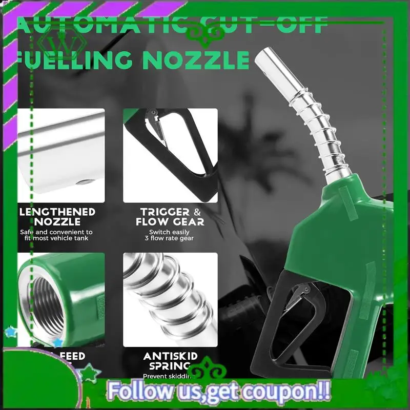 

AC34-Fuel Refilling Nozzle Automatic Cut-Off Fuelling Nozzle Fuel Oil Dispensing Tool Oil Water Refueling