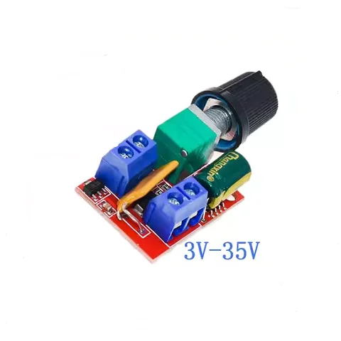 Mini 5A 10A 90W PWM 12V moduł Regulator obrotów silnika DC DC-DC 3V-35V Regulator regulatora regulowane napięcie przełącznik regulatora