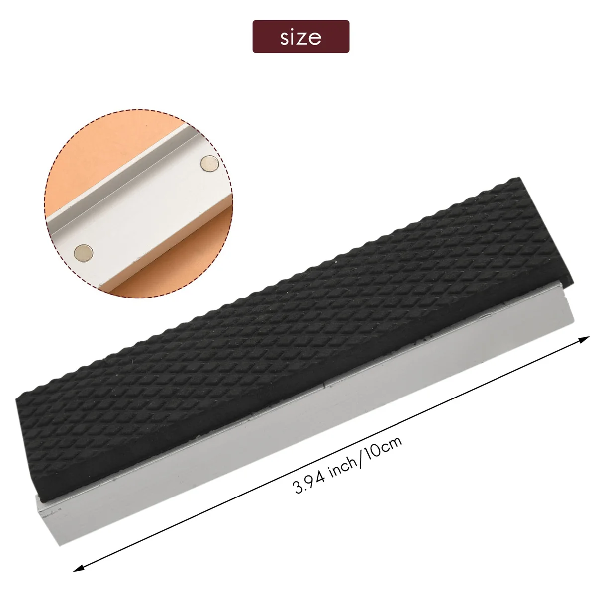 أغطية وسادات فكي ملزمة عالمية ناعمة مقاس 4 بوصات، واقي متعدد الأغراض لأي نائب معدني، قطعتان، فضي #1