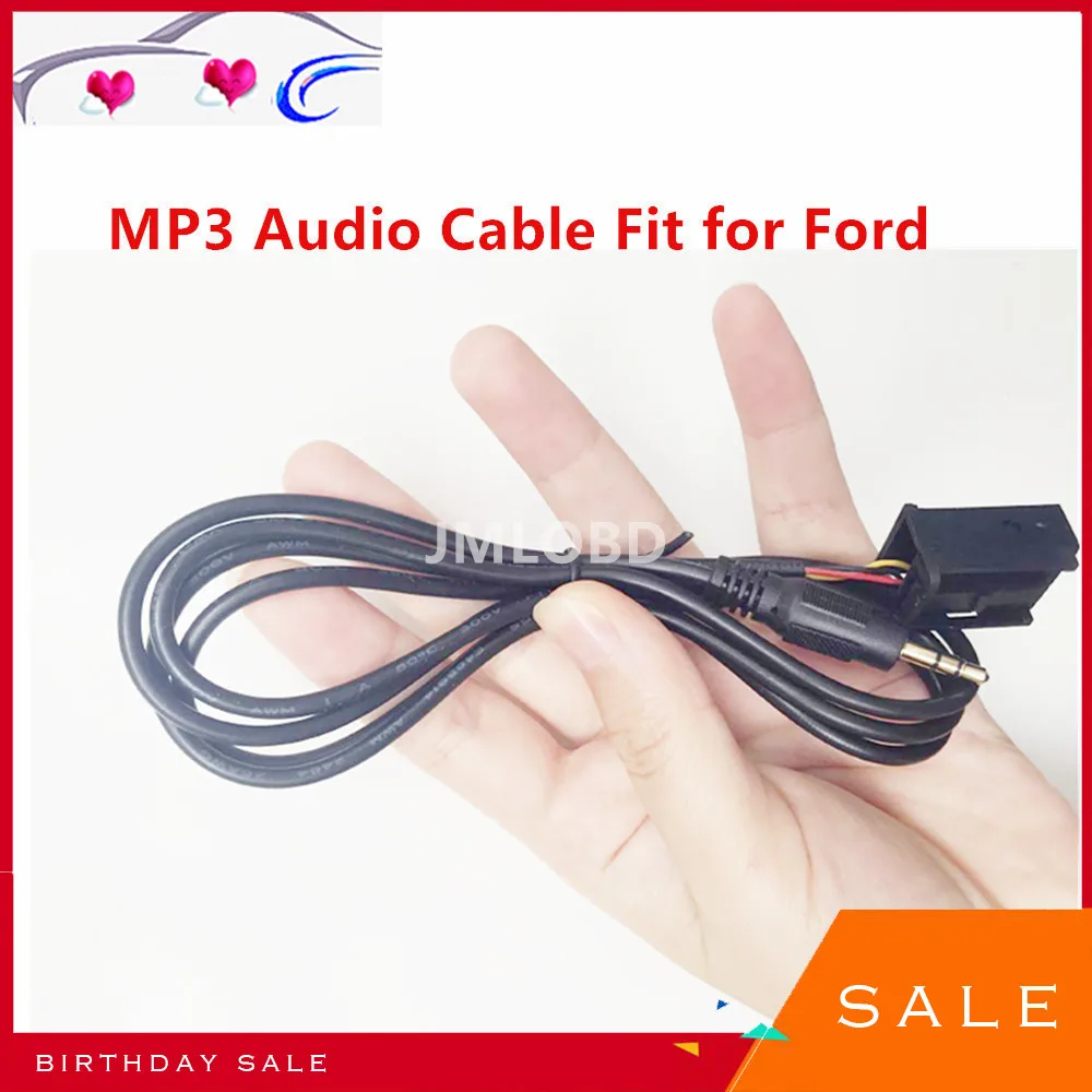 

3.5mm 6000 CD External AUX In Cable Input Adapter MP3 Audio Cable Fit For Ford Focus MK2 C-MAX S-MAX Mondeo Fiesta Fusion