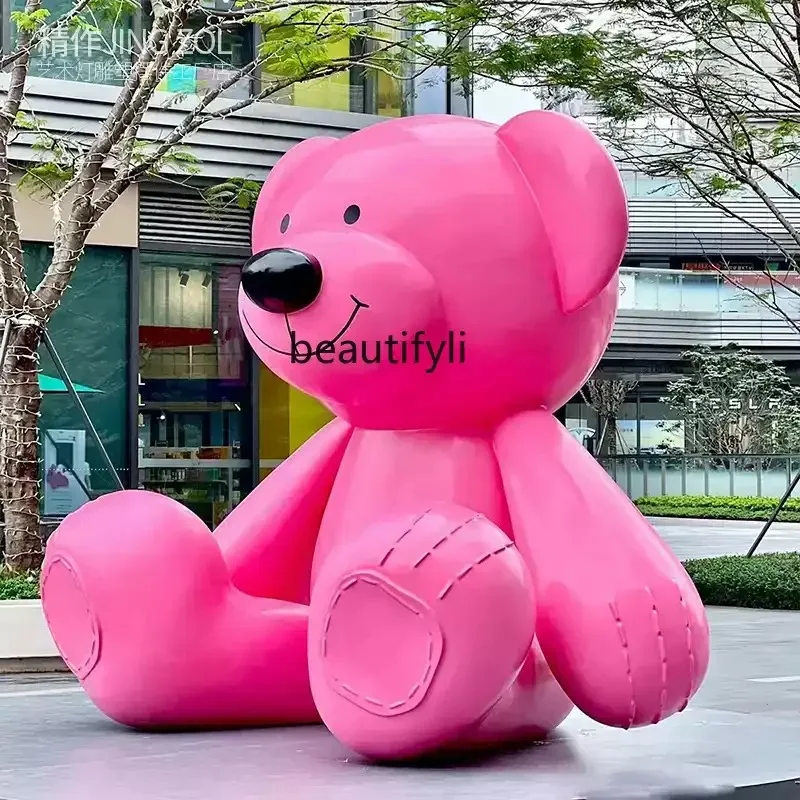 Sculpture outdoor shopping mall square beach store, doll lawn floor decoration large ornament
