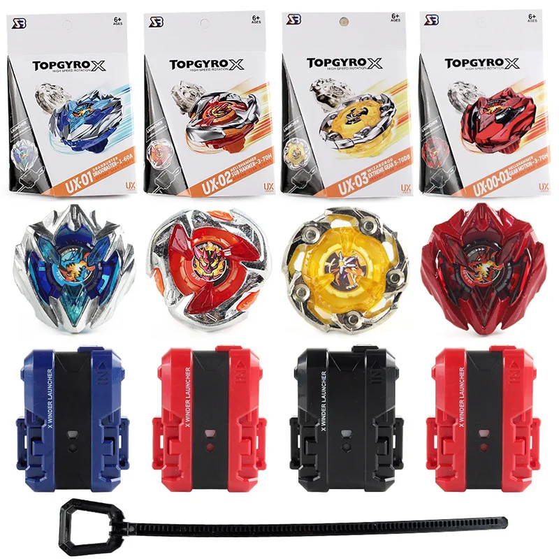 Beyblade Metal Fusion Burst Gyro X Toy UX Gyro UX-01-02-03 Canglong Holy Sword Battle Gyro Launcher  Beyblade Toys