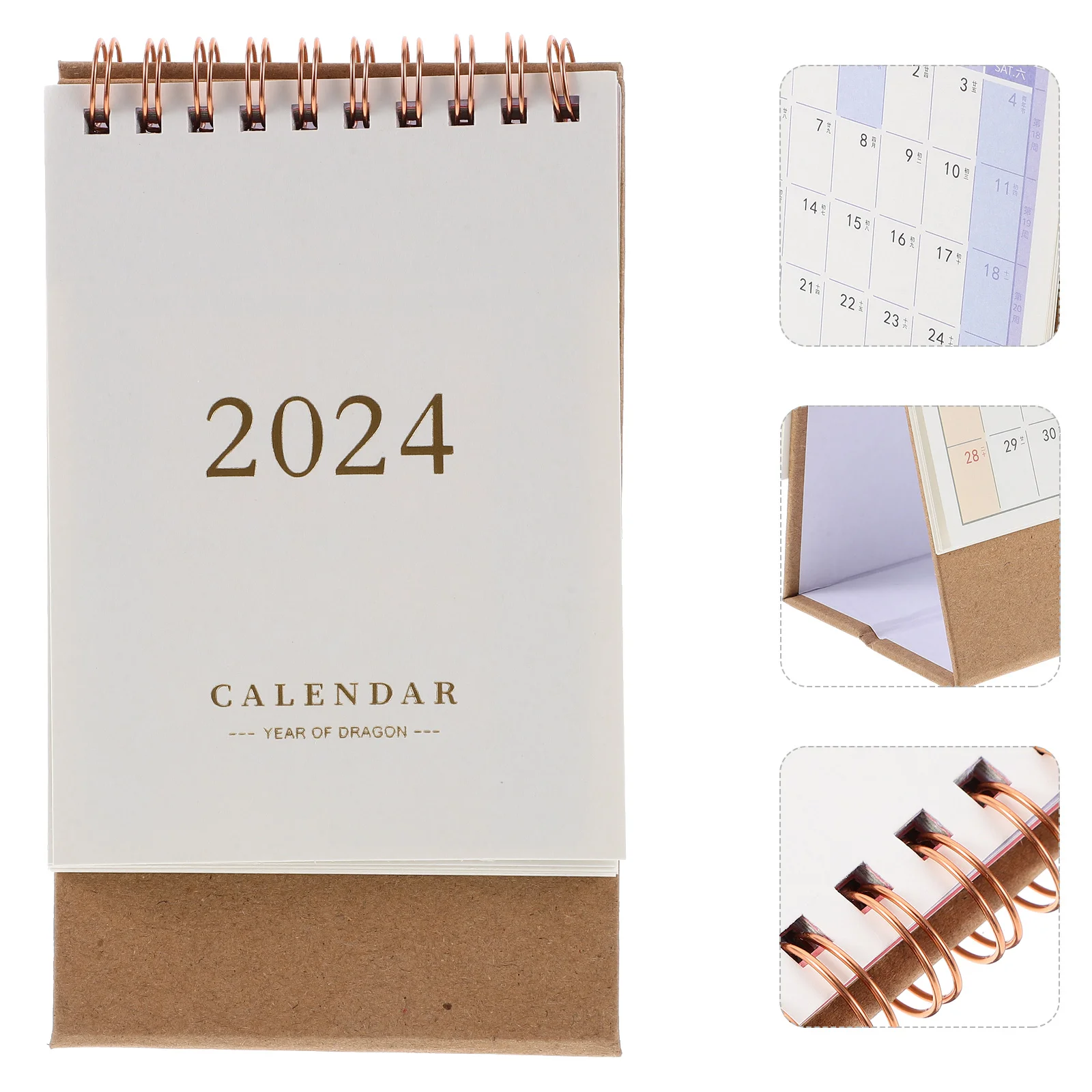 

2024 Mini Desk Calendar Office Decor Standing Calendar-2024 Flip for Desktop Table