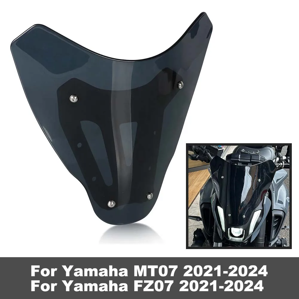 

MT07 FZ07 2024 Motorcycle modification parts front windshield air deflector For Yamaha MT 07 FZ 07 MT-07 FZ-07 2023 2022 2021
