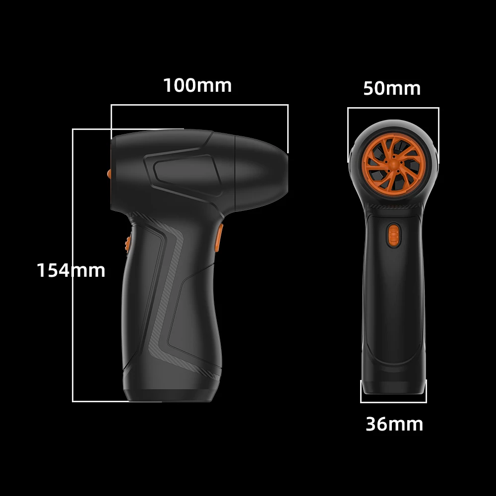 150000 RPM ventilateur violent puissant souffleur d'air aspirateur nettoyeur de poussière type-c charge vents forts 52 m/s outil de souffleur à Jet Turbo sans brosse