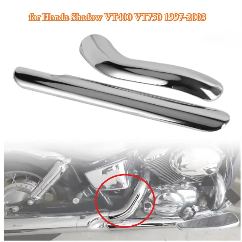

Exhaust Heat Shield Cover Motorcycle Exhaust Pipe Heat Protector for Honda Shadow VT400 VT750 1997-2003 accessory