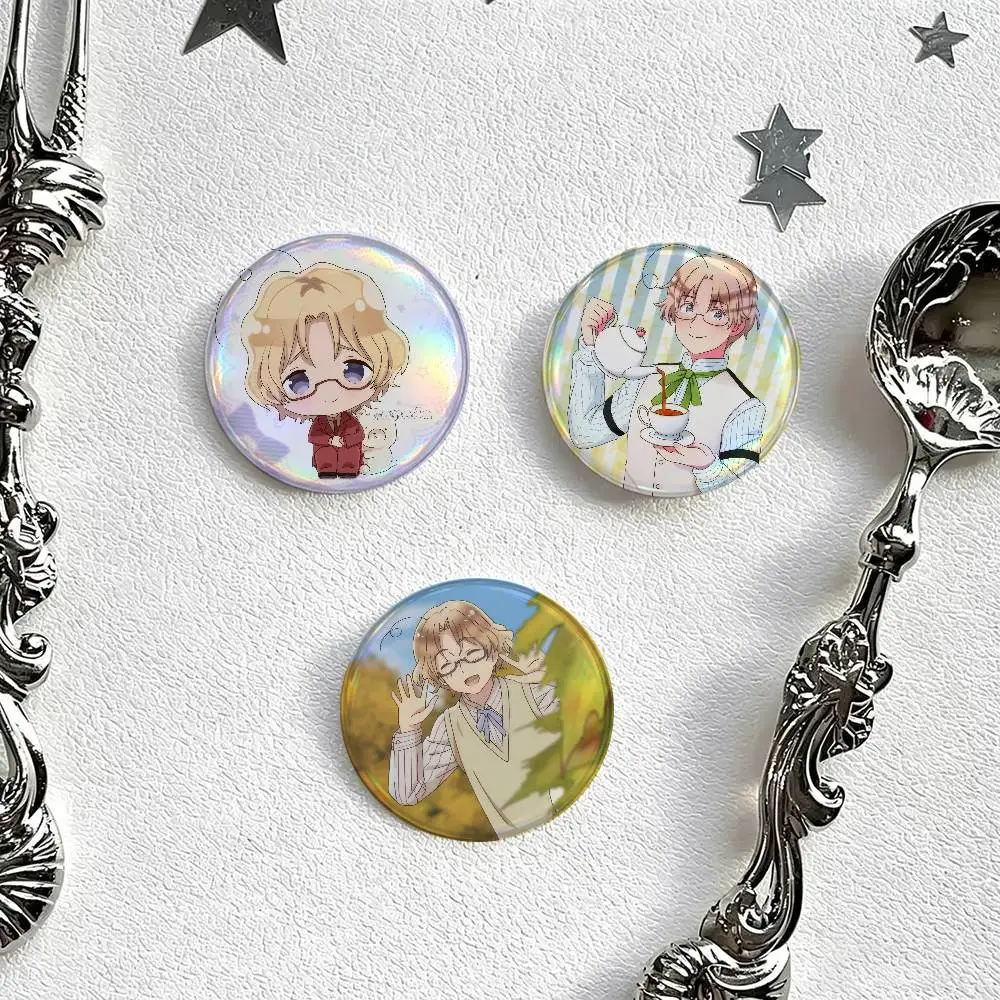 Canada-a Hetalia-a Brooch  Button Pins Cute Manhwa Coin Brooch DIY Backpack Clothing Decor Badge Jewelry Accessories Gifts