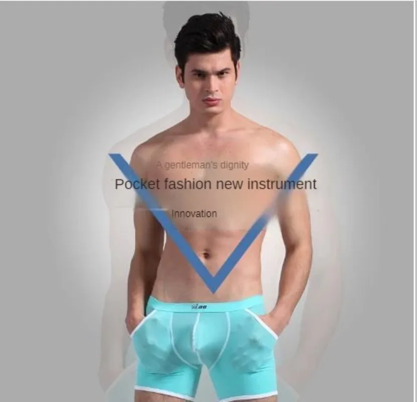 

U Convex Boxer Sissy Panties Gay Underpants Big Pouch Boxershorts Penile Hole Briefs Male Large Bag Underwear Men Pantaion Thong