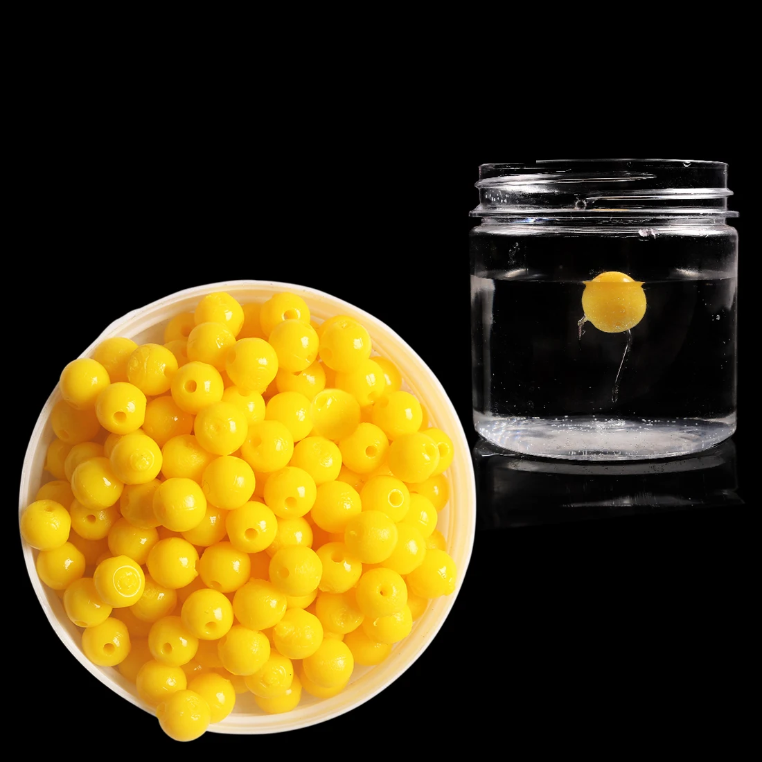 حبة صيد عائمة بنكهة الذرة لويا ، كرة عائمة خاصة ، طفو عالي ، 8 # ، 10 # ، 14 # ، 30 روض