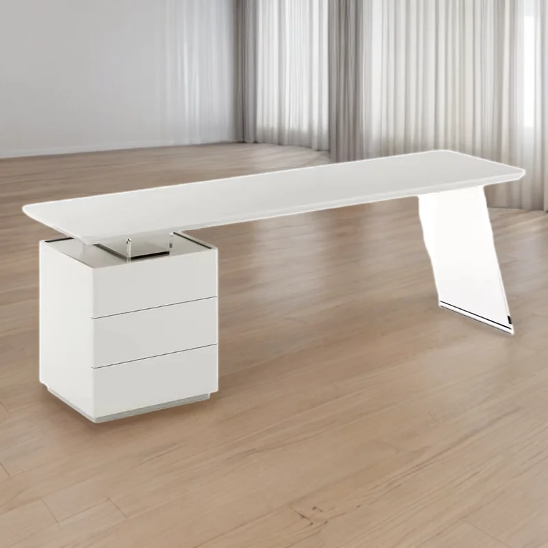 Computer Office Minimalist Desk Simple Table Furniture Multifunctional Corner Room Organizer Offices Work Bedroom Modern Reading