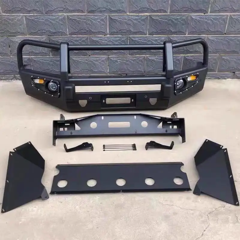 for Amarok 2011-2020 Front Bumper Bull Bar Black Steel Reinforced Off Road Protection 4x4 Accessories Pickup Truck