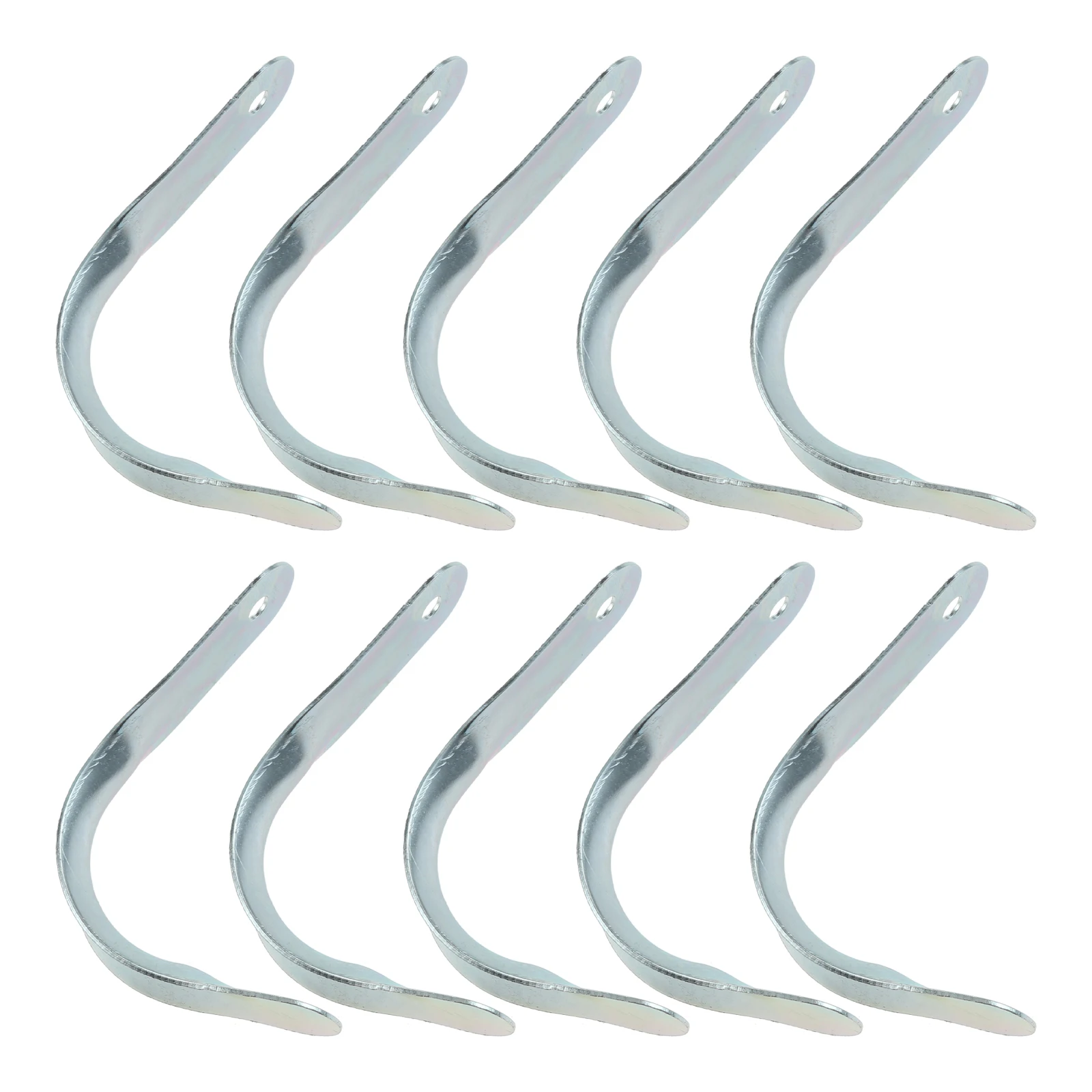 

10 Pcs Wall Hook With Screws Metal Tool Storage Wall Hooks Single Hanger Holder Hanging Hooks Kitchen Garden Garage Wall Storage