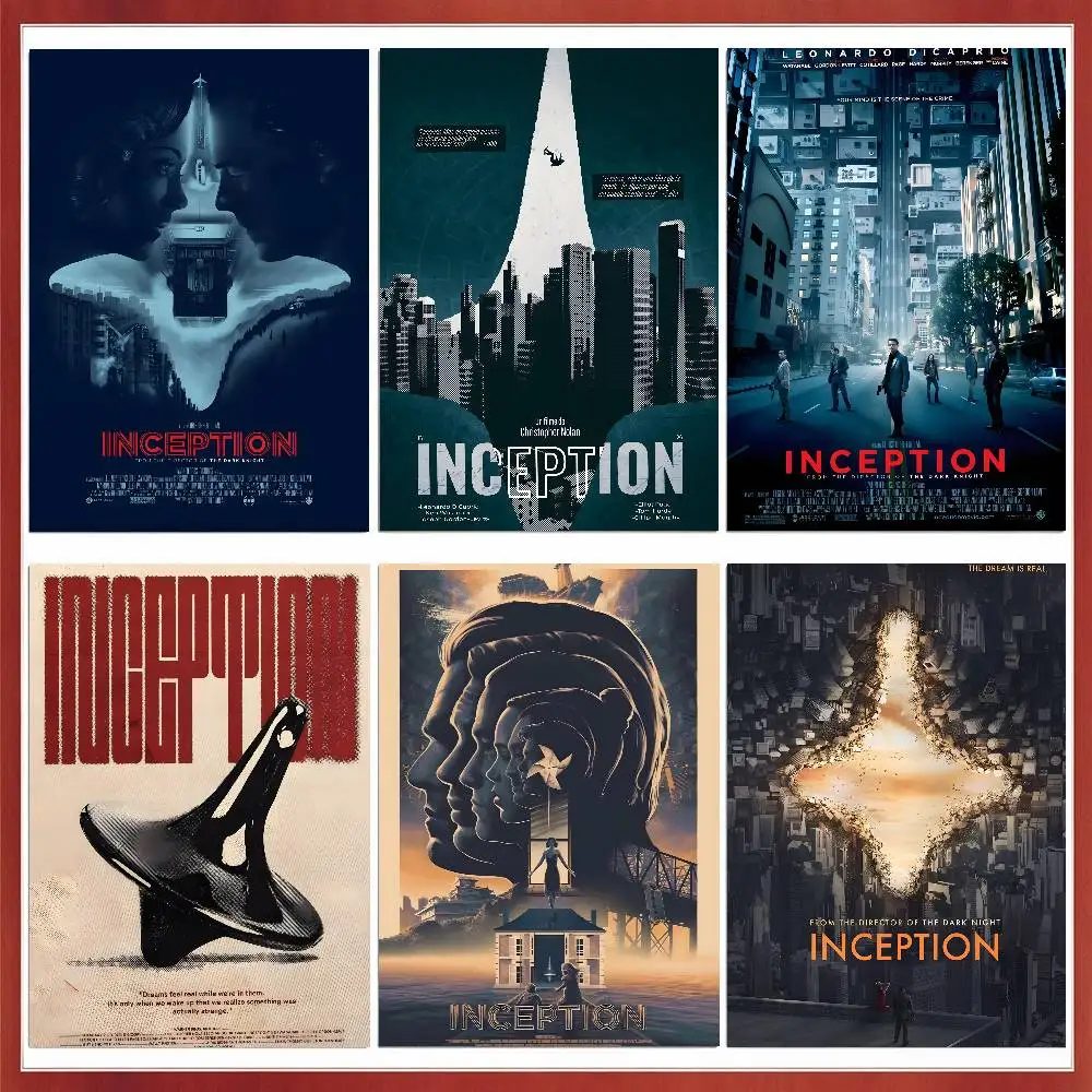 Classic Science Movie Inception Poster Waterproof Wall Art Sticker For Bar Living Room Vintage Decor High Quality Print