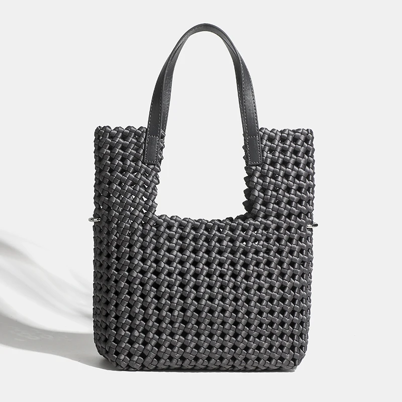 

New Hand-Woven Polyester Women's Shoulder Bag With Large Capacity Tote Bag Fashionable Beach Bag Popular Hot Selling
