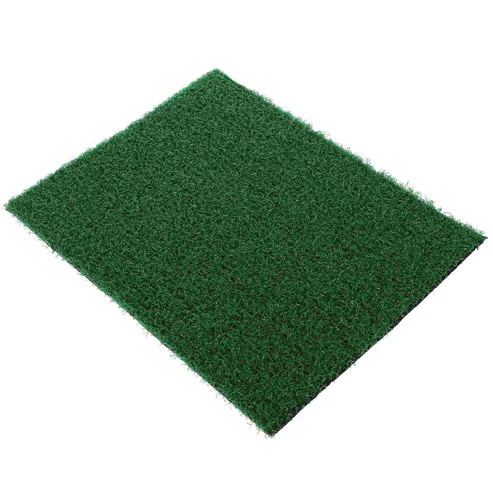 Decorate Artificial Turf Mat Terrarium Turtle Resting Terrace Resin Garden Decorations Fake Grass for