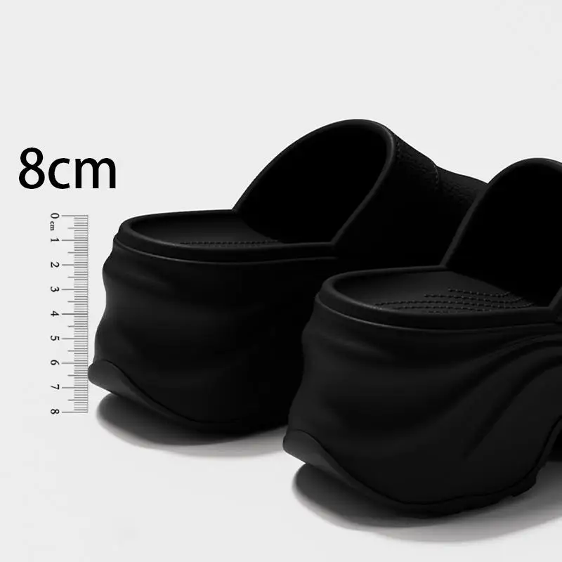 Chunky Plateau-Keilabsatz-Sandalen für Damen – Sommer 2026 – Leichte EVA-Strandsandalen mit dicker Sohle und Höhenerhöhung für Frauen – Detail 7