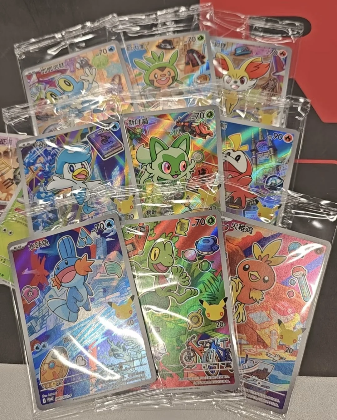 New 100% Official Pokemon 30th Anniversary Vol.3 Celebration First Partner Special Illustration Set PTCG Simplified Chinese Gift