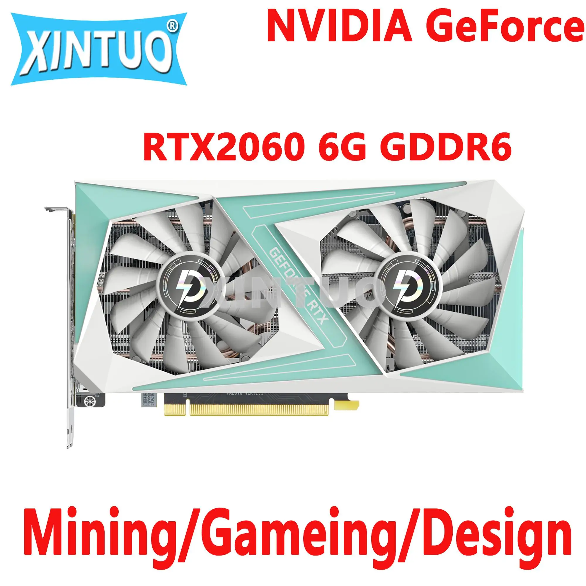 RTX 2060 графическая карта для NVIDIA GeForce RTX2060 6G GDDR6 бит PCI-E3.0 x 16 GPU оригинальная игровая графическая карта для майнинга