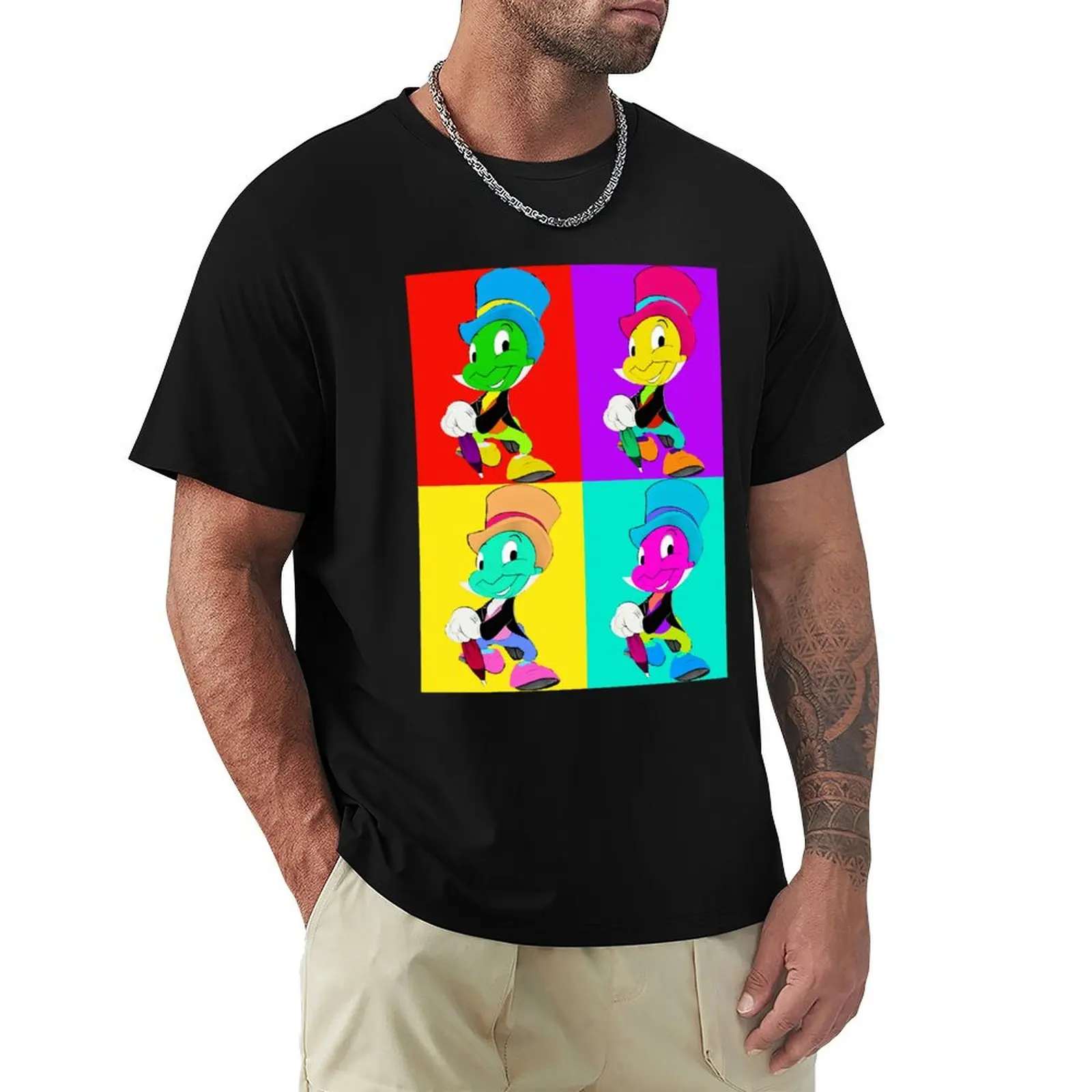 

Jiminy Cricket T-Shirt shirts graphic essential t shirt Short sleeve tee plus size men clothing