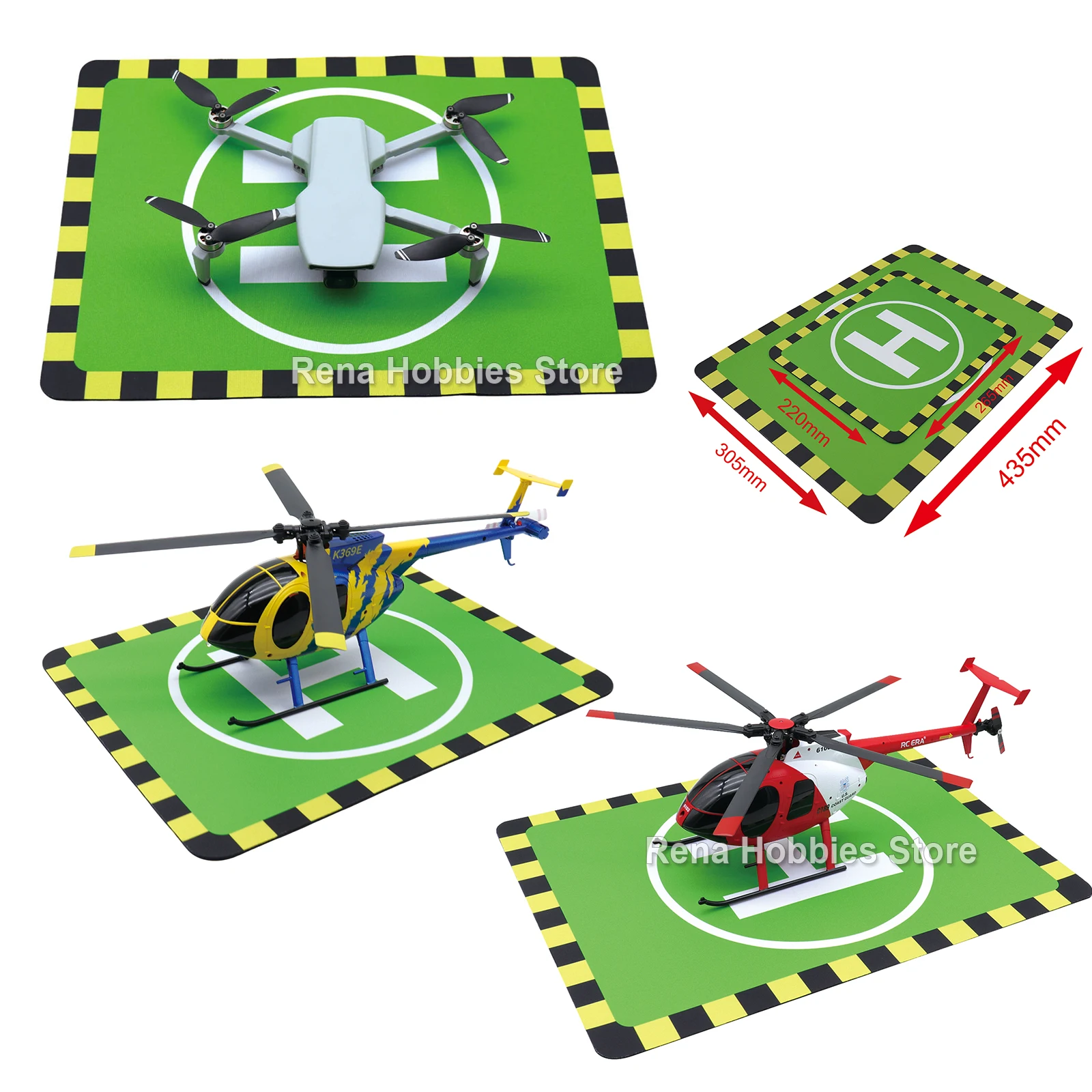 2 Sizes Takeoff and Landing Pads for RC ERA C184 C032 C138 C189 YUXIANG RC F09S F11S F119S RC Helicopter DJI Drone Quadcopter