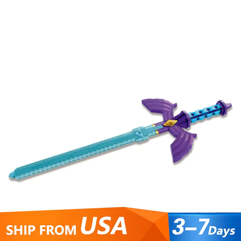 

820 шт. MOC дышащий дикий меч, строительные блоки, модель игрового меча, кирпичи, обучающие сборные игрушки, подарки для детей и взрослых