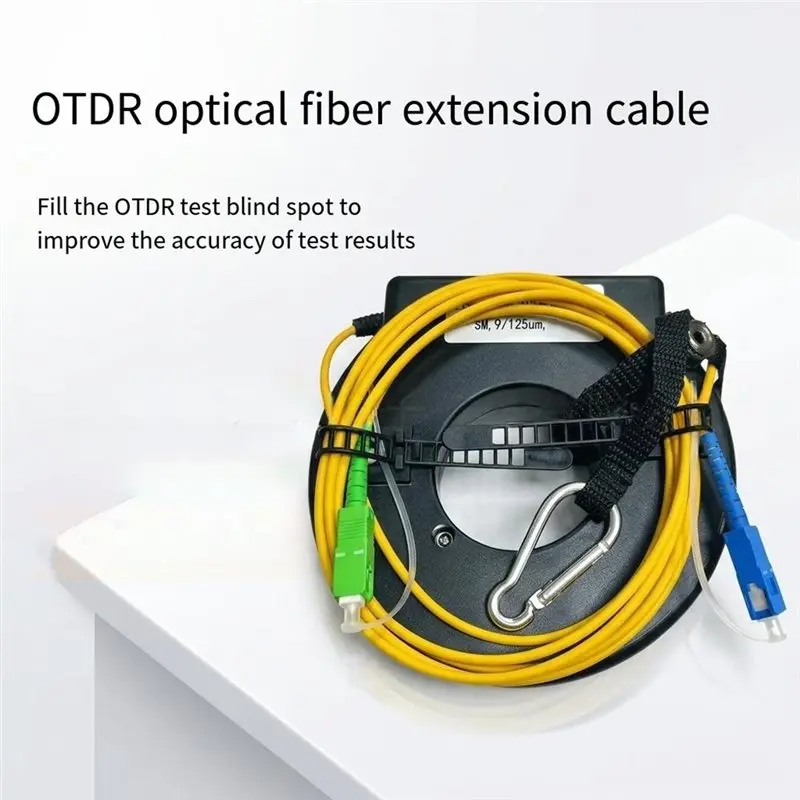 Fiber Optic Rings 150M SC/APC To SC/UPC Conversion Cable On I/P O/P Leads OTDR Launch Functionality