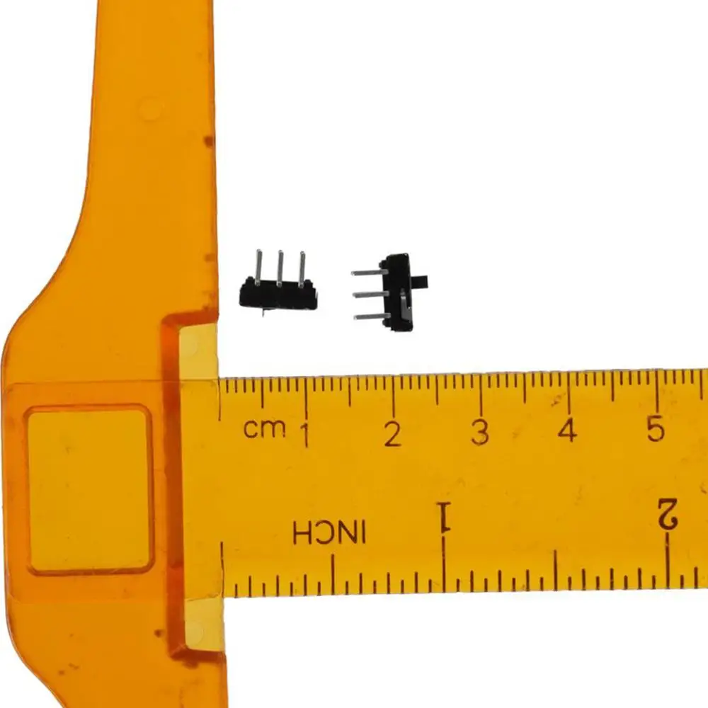 6pcs 6 Pin 2 Position Micro Mini Toggle Switch Panel Mount JC-SK09 Slide Switches DC12V Vertical Slide Switch